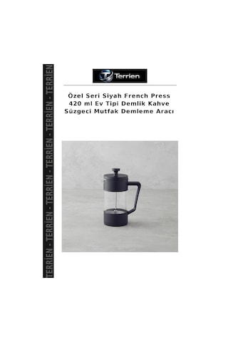 Özel Seri Siyah French Press 420 Ml Ev Tipi Demlik Kahve Süzgeci Mutfak Demleme Aracı Çok Renkli