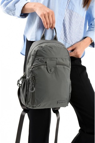 Baginn Unisex Sırt Çantası Paraşüt Kumaş Hafif Çok Cepli Yağmur İtici Kumaş 32 22 Cm 571 Collection Gri