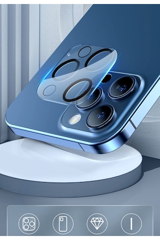 Baseus iPhone 12 Pro 6.1 3D Full Kaplama Kamera Koruyucu Cam 2 Adet