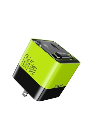 Wk Wp-u39 65w Usb-c / Tip-c, 80cm Tip-c Kablosu İle Usb Gan Hızlı Şarj Cihazı, Fiş Tipi: Abd Fiş Yeşil Yeşil