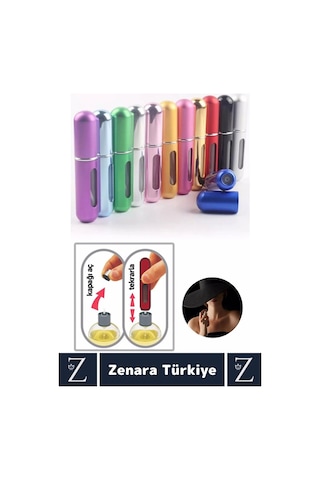 Kompakt Cep Boy Doldurulabilir Taşınabilir Sızdırmaz Pratik Çanta Boy Mini Cep Parfümü Şişesi 5 Ml