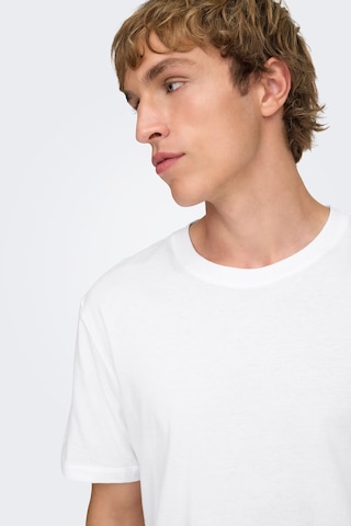 Only & Sons Erkek T Shirt 22025208 Beyaz