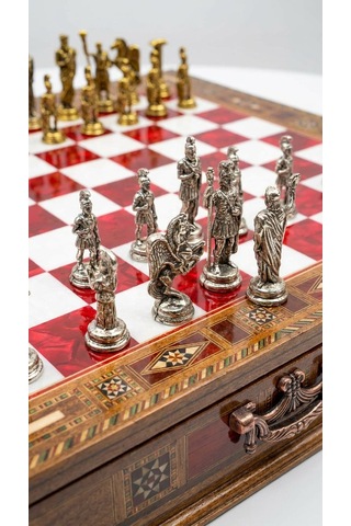 Roma Crimson-chess Set