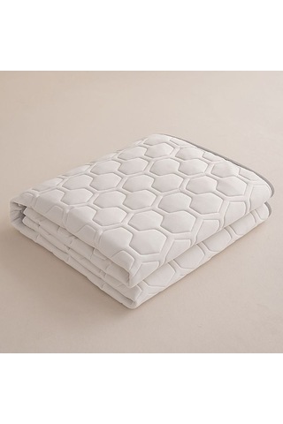 Novahub Beyaz 2023 Yeni Makine Yıkanabilir Ince Yatak, 150x200cm, Dört Mevsim Tek Yatakhane Kaymaz Battaniye Beyaz