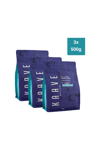 Kaave Roastery Prestij Blend Filtre Kahve 3 x 500 G