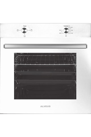 Alveus Akasya ALV MFA 604 - ALV GLS 640 Beyaz Ankastre Set