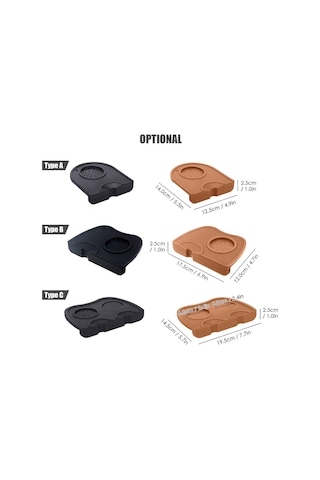 Xiyyadms Silikon Kahve Tamper Matı: Yüksek Tutku, Esnek Ve Dayanıklı - Siyah Orta Boy Köşeli Mutfak Tezgahı Koruyucu Siyah