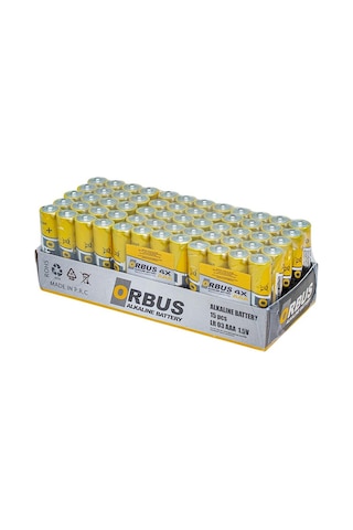 ORBUS ORB-LR03 AAA ALKALİN İNCE KALEM PİL (60LI PAKET)