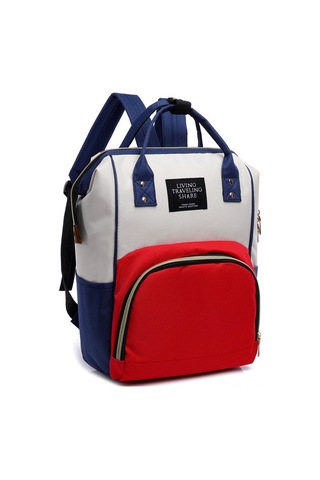 Suofeng Anne Çanta 2022 Yeni Moda Koyu Mavi Kumaş Çift Askılı Çanta, Emzik Taşıma Fonksiyonuyla Pratik Anne Çantası Mavi