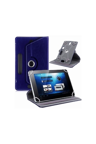 Tcl 9081x Tab 10s Wifi 10.1 Inch Uyumlu Deri Tablet Kılıf Sıtandlı 360 Dönebilen Kapaklı Kılıf