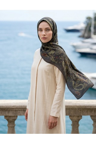 Moda Nuda Iconic Vera Şal Acı Kahve Zarif Ve Modern