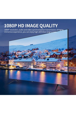 Youtek Mini Hdmı Ertension Kablosu Erkek'den Dişeye - 1080p, Altın Kaplı, 23cm - Kamera, Tablet, Tv, Projeksiyon Uyumlu