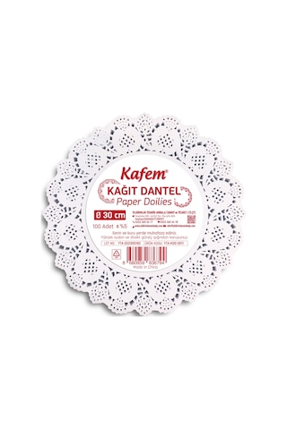Kafem Dantel Kağıt 30 cm 100 Lü x 5 Paket