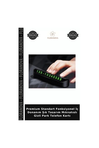 Premium Standart Fonksiyonel İç Donanım Şık Tasarım Mıknatıslı Gizli Park Telefon Kartı