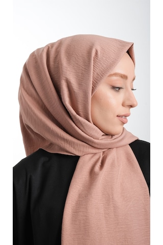 Gül K. Düz Klasik Şal Pamuk Caz Sade 202105 18 Gülkurusu