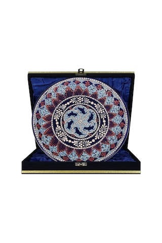 E38 El İşçiliği Çini Tabak 25 Cm - 6675
