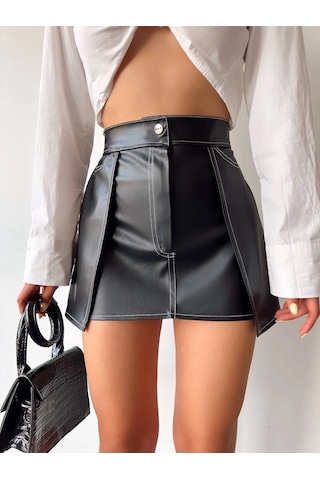 Kontrast Deri Etek Siyah W260015 Siyah