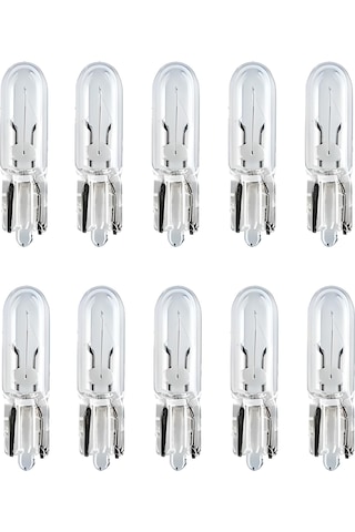 12V 2W Gösterge Kadran SL-3102 Dipsiz T5 Ampulü 10 Adet