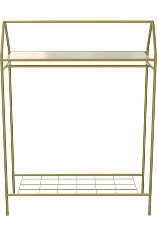 Metallica Concept Home Hanger Gold Elbise Askılığı Raflı New Design Konfeksiyon Askısı Ayaklı Askılık Altın