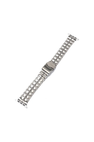 Watch Ultra 49mm Kordon Uyumlu Krd-54 Metal Strap Kayış Clo- Gümüş
