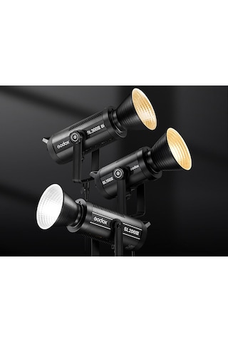Godox Sl200ııı Led Video Işığı 200w 5600k Yüksek Crı 96+ Sessiz Fan 8 Özel Efekt Desteği-119368