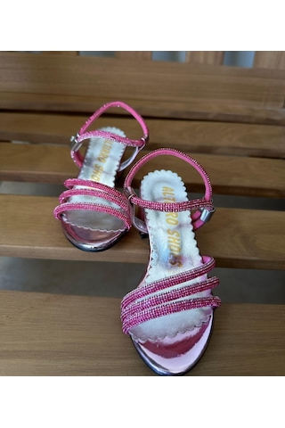 Gala Taş İşlemeli Çocuk Topuklu Ayk. Fuşya