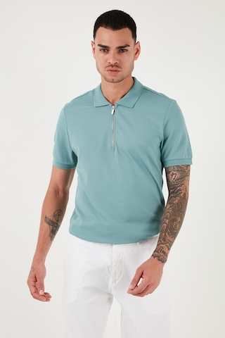 Buratti Pamuklu Regular Fit Fermuarlı Erkek Polo Yaka T Shirt 5902915 Mavi