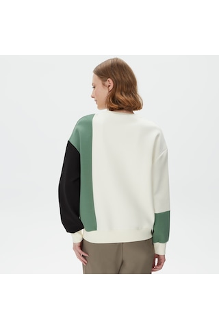Nautica Nautıca Kadın Yeşil Relaxed Fıt Uzun Kollu Sweatshırt Düz 37k154t Yeşil
