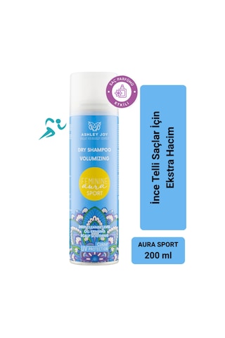 Feminine Aura Sport Uv Koruma Ekstra Hacim Kuru Şampuan 200 Ml Limon Kokulu Saç Parfümü Etkili