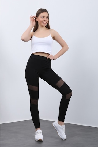 Eris Moda Toparlayıcı Çitf Tüllü Dalgıç Kumaşsiyahs Siyah