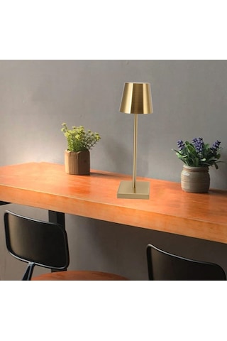 Taşınabilir Şarjlı Masa Lambası Dimli İstanbul Dekoratif Abajur