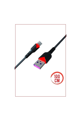 Syrox C91 2.0 Mah Micro 1 Mt Gül Desenli Kablo Araç Şarjı, Standart