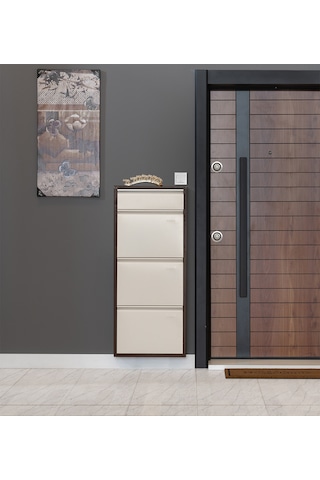 Kaser Metal 3'Lü Ekstra Metal Ayakkabılık (548177881) Kahverengi