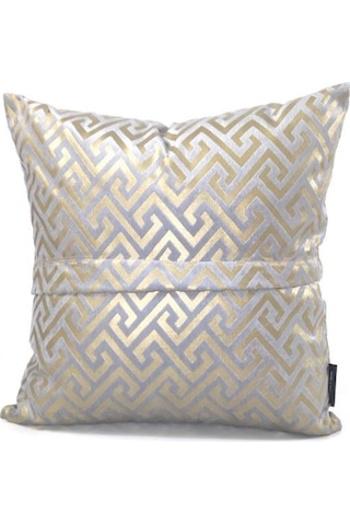 Mrs.Gugar Luxury Gri Kare Kırlent Kılıfı