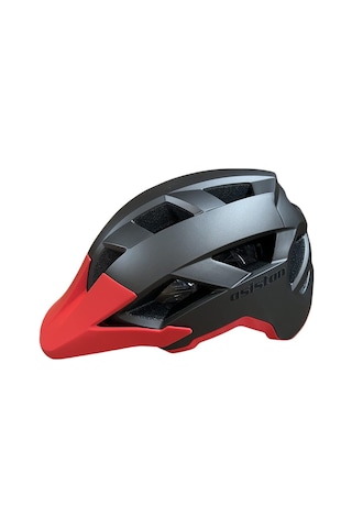 Asistan Ks-30 Mtb Bisiklet Kaskı Freeride Bisiklet Kaskı Large Beden Titanyum Kırmızı Siyah - Kırmızı