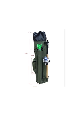 Powerex Kamuflaj Desenli Balıkçı Kamış Ve Olta Taşıma Sırt Çantası-10269