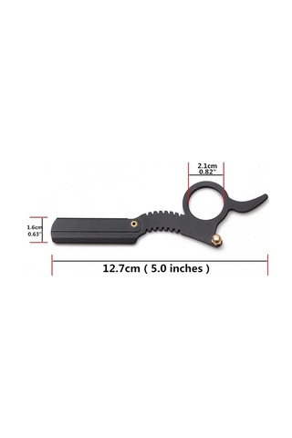 Sones Paslanmaz Çelik Vintage Tıraş Bıçağı Başparmak Tıraş Bıçağı Kırmızı