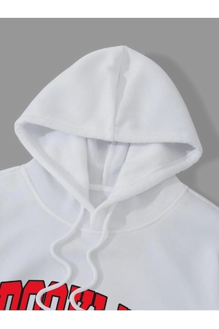 Altamira Unisex Yeşil Brooklyn Baskılı Oversize Kapşonlu Sweatshirt 001
