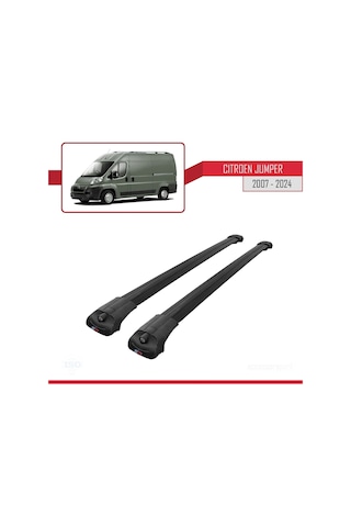 Citroen Jumper 2007 Ve Sonrası İle Uyumlu Ace-1 Ara Atkı Tavan Barı Siyah