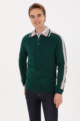U.S. Polo Assn. U.s. Polo Assn. Erkek Koyu Yeşil Kazak /triko 50315043-vr079 Koyu Yesıl