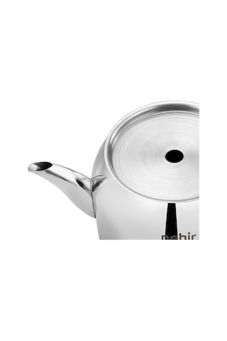 Lotus Sade Midi Orta Boy Paslanmaz Çelik 1.0-1.9 Lt. Çaydanlık Takımı Gümüş