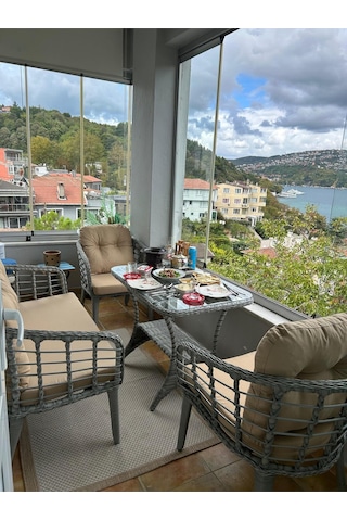 Tu Tienda Kartepe 2 1 1 Rattan Bahçe Balkon Takimi,bej Kumaş/gri Rattan Örgü Bej