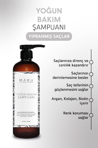 Maru Bakım Şampuanı Yoğun Onarıcı Yıpranmış Saçlar Için 750 Ml