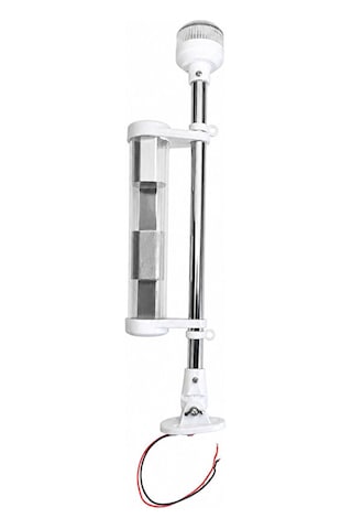 Çıpa Fenerli Radar Reflektörlü Bayrak Direği 12v 40 Cm