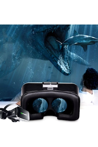 Microcase Vrpark J50 Bluetooth Kulaklıklı 3D Sanal Gerçeklik Gözlüğü