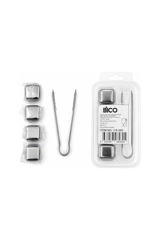 5pcs 4 Küp - Maşa Küp Şekli Metal Buzluk 5671 Diğer