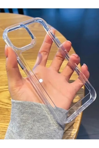 Apple Uyumlu iPhone 14 Pro Max Şeffaf Darbe Emici İnce Esnek Silikon Kılıf 8 Li