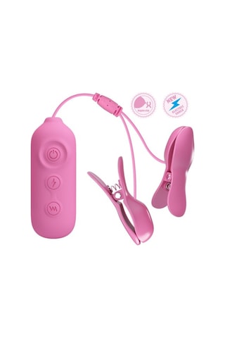 Red Fox Romantic Wave - Usb'den Şarjlı Titreşim & Mandallı Göğüs Uyarıcı