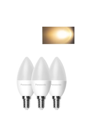 Panasonic 6,5w 50w Led Mum Ampul Sarı 2700k - E14 3 Adet Avize Lambası
