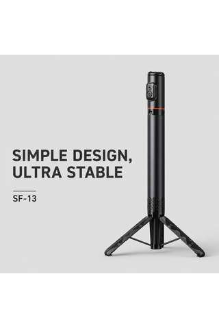 Hepu Sf-13 Bluetooth Kumandalı Uzatılabilir Selfie Stick Tripod 1.84 M Uzunluk, Stabil Tripod, Taşınabilir Tasarım